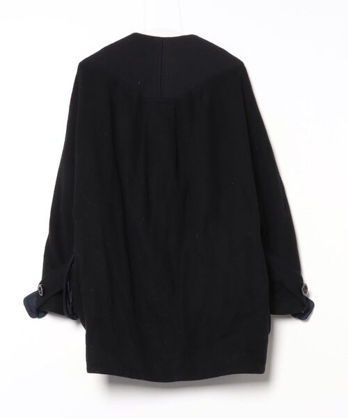 mercibeaucoup,（メルシーボークー） ノーカラーコート 01 ブラック