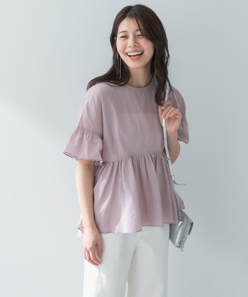 「F by ROSSO」 半袖ブラウス FREE ブラック レディース_画像3