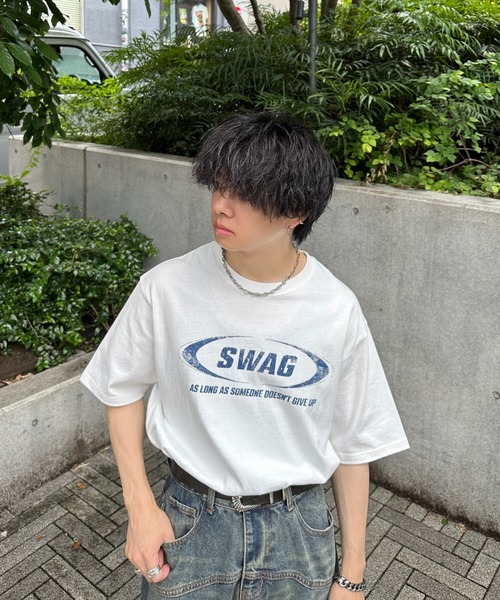 「ADAMASTE」 半袖Tシャツ LARGE ホワイト メンズ_画像2