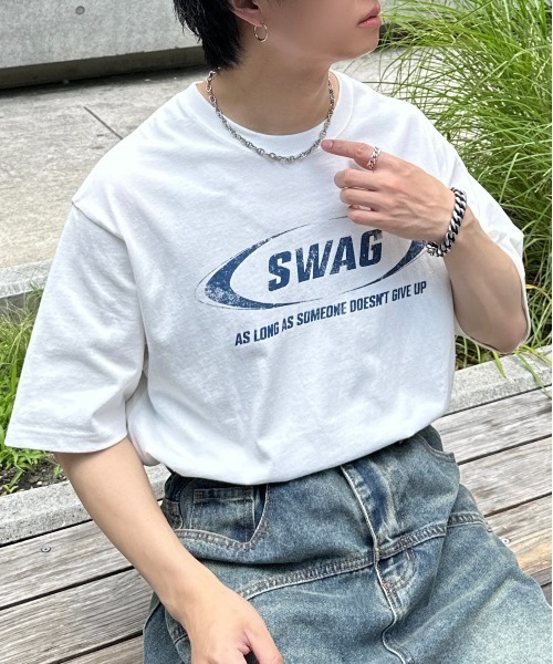 「ADAMASTE」 半袖Tシャツ LARGE ホワイト メンズ_画像3