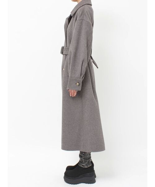 MURUA（ムルーア） ステンカラーコート コート スタンドネックダブル
