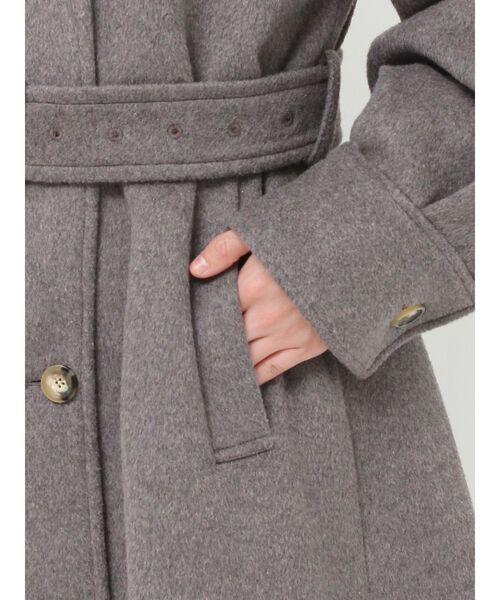 MURUA（ムルーア） ステンカラーコート コート スタンドネックダブル