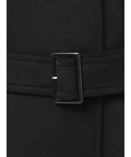 MURUA スタンドネックダブルカラーコート 1サイズ ブラック MURUA スタンドネックダブルカラーコート ブラック