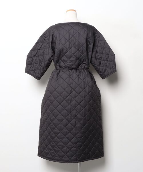 Yarmo（ヤーモ） QUILTED DRESS 7分袖ワンピース - グレー レディース