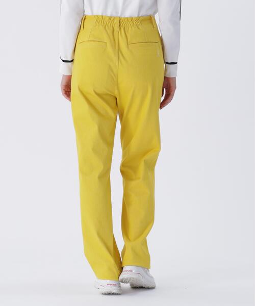 【イエロー】TCツイル5ポケットストレートパンツ <LADIES LINE> (LADIES) PING（ピン） パンツ 「PING APPAREL」TCツイル5ポケットストレート