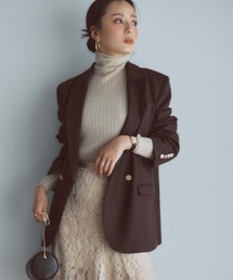 アニュアンス　ジャケット anuans（アニュアンス） ノーカラージャケット FREE キャメル