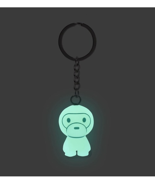 A BATHING APE（アベイシングエイプ） キーホルダー GLOW IN THE DARK