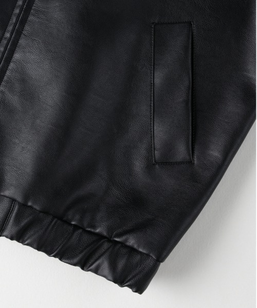 BACK NUMBER レザージャケット BACK NUMBER ブルゾン アウター 「BACK NUMBER」PUレザージップ