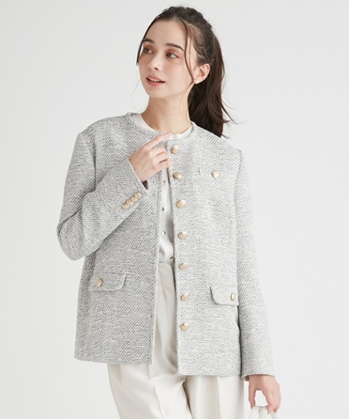 CELFORD（セルフォード） ツイードジャケット 38 ブラック レディース