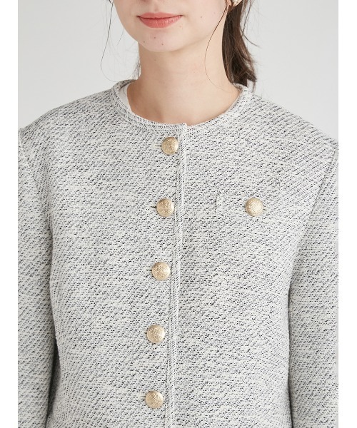 CELFORD（セルフォード） ツイードジャケット 38 ブラック レディース