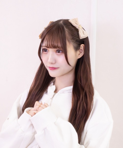 LAFARY（ラファリー） ヘアクリップ ゴールドスタッズミニリボン