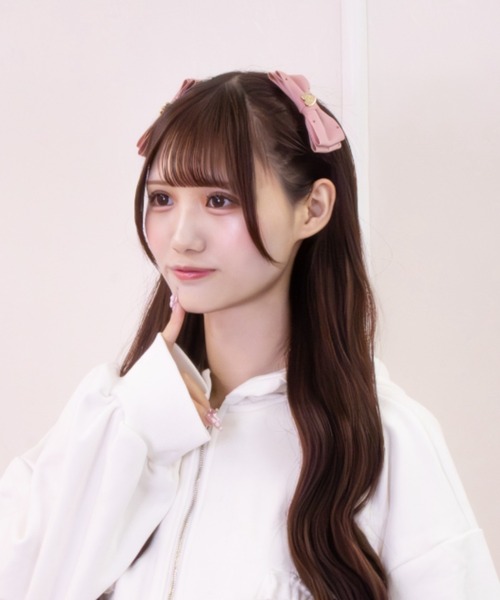LAFARY（ラファリー） ヘアクリップ ゴールドスタッズミニリボン