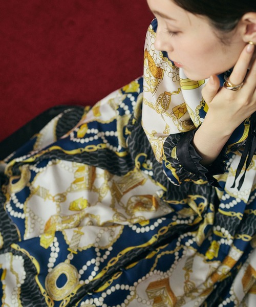 Audie a Muses（オーディア ミューズ） ワンピース ジュエリープリント