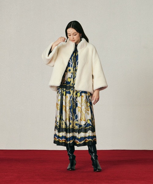 Audie a Muses（オーディア ミューズ） ワンピース ジュエリープリント