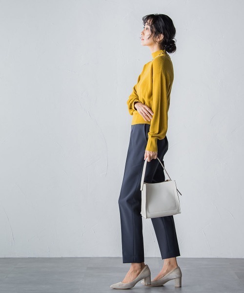 「LAUTREAMONT」 タートルネックニット 9号 イエロー レディース_画像3