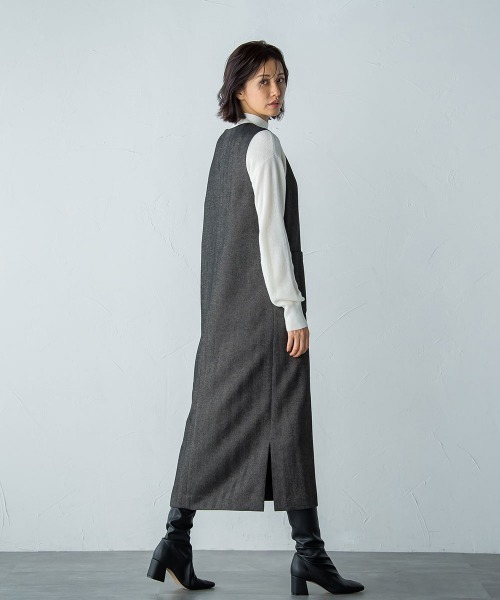 「LAUTREAMONT」 タートルネックニット 9号 イエロー レディース_画像4