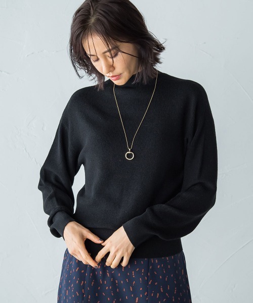 「LAUTREAMONT」 タートルネックニット 9号 イエロー レディース_画像6