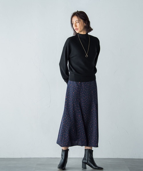 「LAUTREAMONT」 タートルネックニット 9号 イエロー レディース_画像9