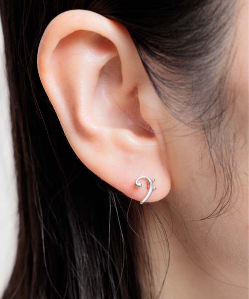 Gw ピアス　㊷ gargle（ガーグル） ピアス ガーグル：MUSICシリーズ 音楽記号 ト音