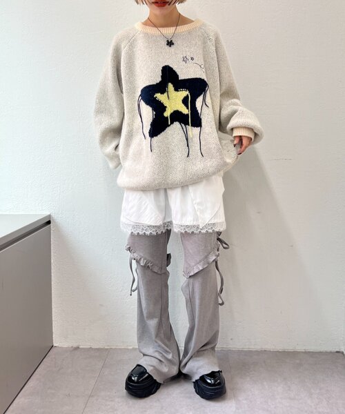 w closet（ダブルクローゼット） パンツ リボンフリルパンツ