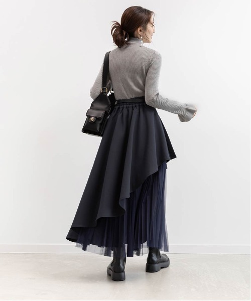 RANDA（ランダ） スカート プリーツデザインレイヤードスカート