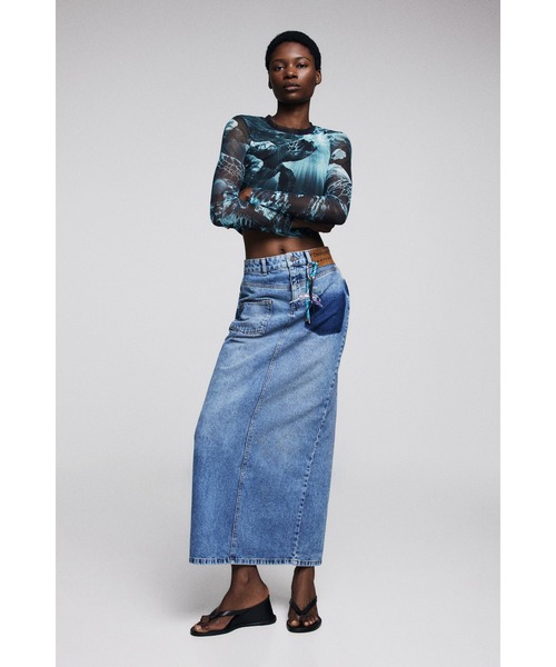 ディオール　変形デニムスカート Desigual（デシグアル） デニムスカート 「Desigual×BOTTER」リバース