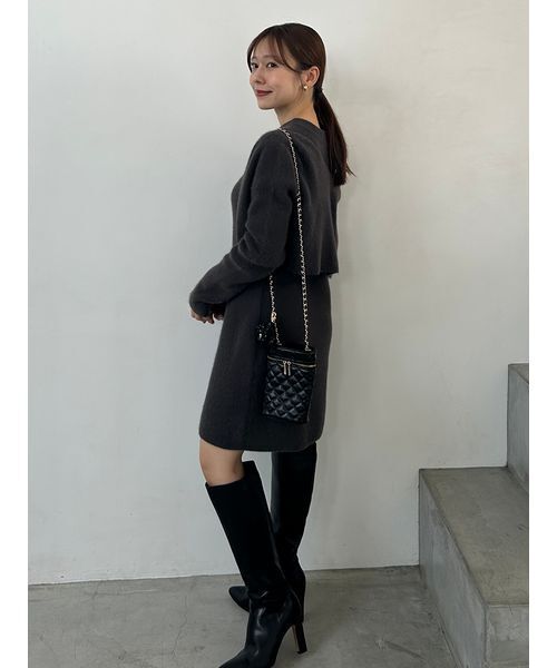 スナイデル☆ラクーンノースリミニワンピ ラクーン畦ノースリミニワンピース(ミニワンピース)｜ワンピース