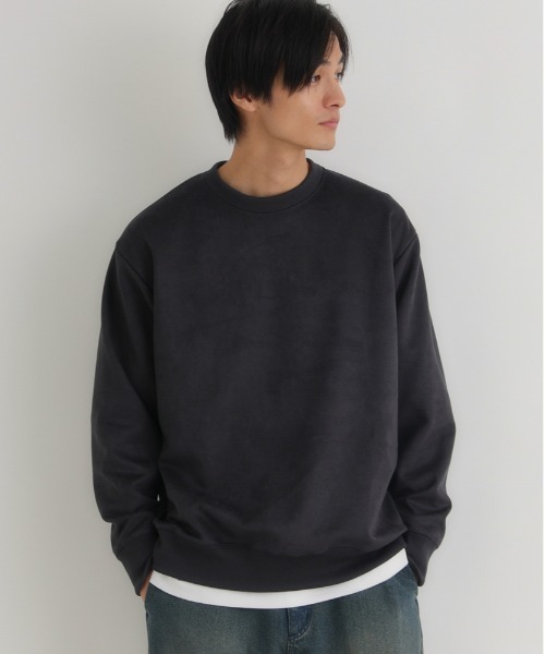 BACK NUMBER トレーナー スウェット 「BACK NUMBER」フェイクスエード