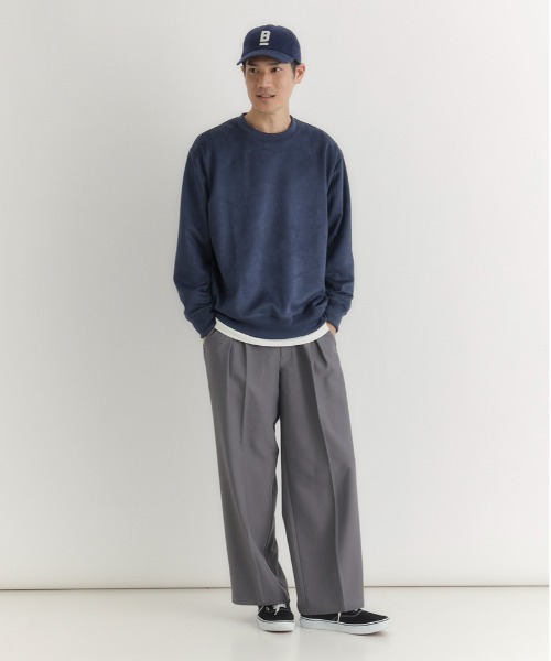 BACK NUMBER トレーナー スウェット 「BACK NUMBER」フェイクスエード