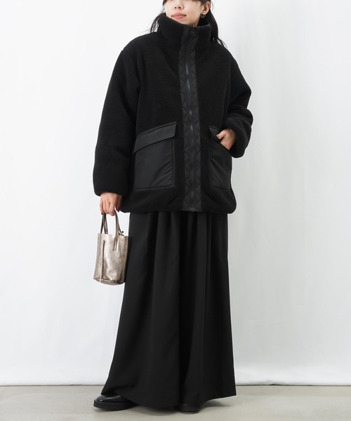 【新品未使用タグ付き】Pois ポワ　リボンブルゾン　ブラック　アウター LADY LUCK LUCA（レディラックルカ） ブルゾン アウター LC/LLL 中綿