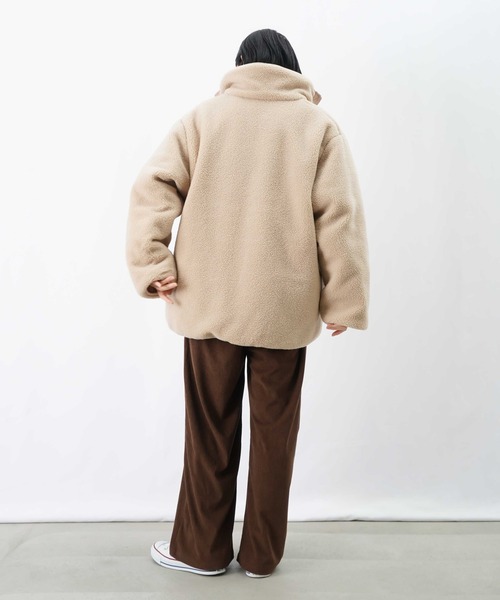 Lucruca ルクルカ　アウター　ノーカラー　ボアジャケット LADY LUCK LUCA（レディラックルカ） ノーカラーコート コート LC/LLL