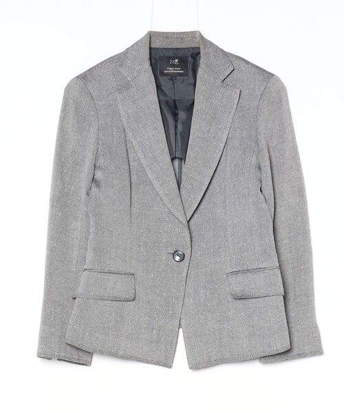 23区（ニジュウサンク） テーラードジャケット 1 グレー レディース
