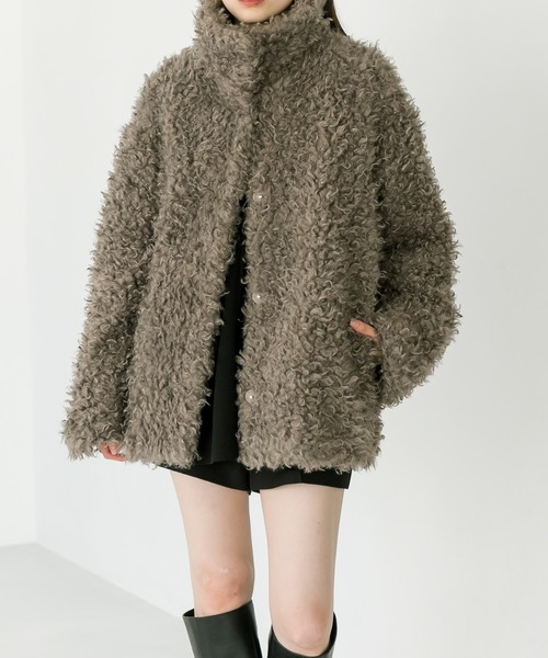 mysticプードルコートサイズ2 mystic（ミスティック） コート 2 ブラウン レディース : ZOZOTOWN