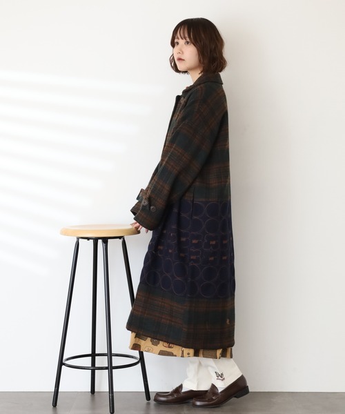 Emago（イマゴ） コート アウター リング刺繍ロングコート レディース