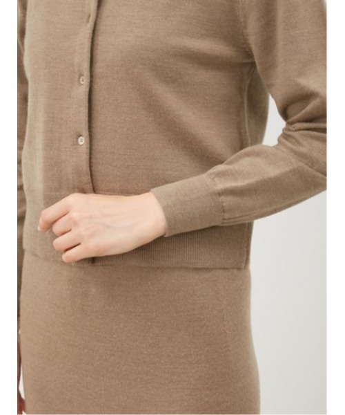 「Mila Owen」 ニットカーディガン 1 ベージュ レディース_画像8