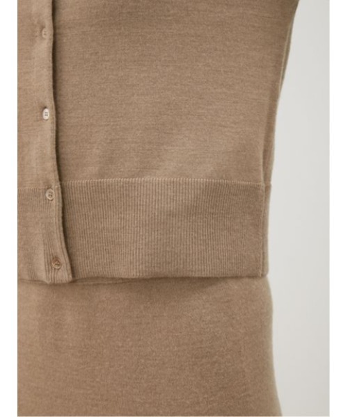 「Mila Owen」 ニットカーディガン 1 ベージュ レディース_画像9