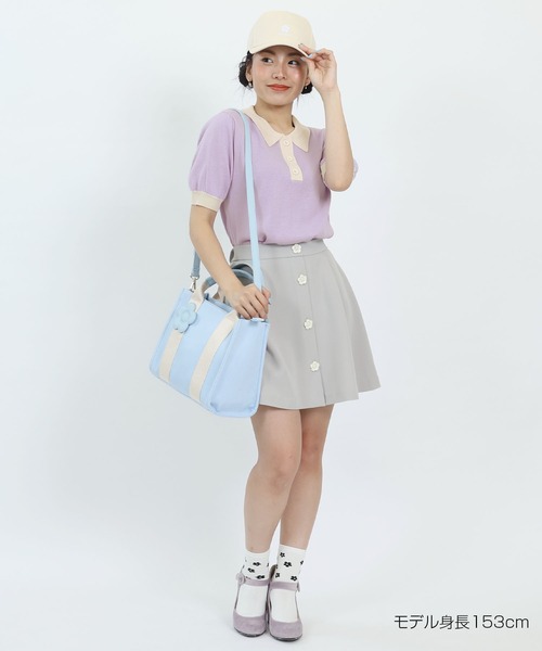 MARY QUANT（マリークヮント） 半袖ニット M ホワイト レディース