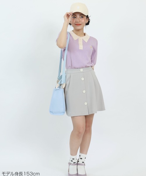 MARY QUANT（マリークヮント） 半袖ニット M ホワイト レディース