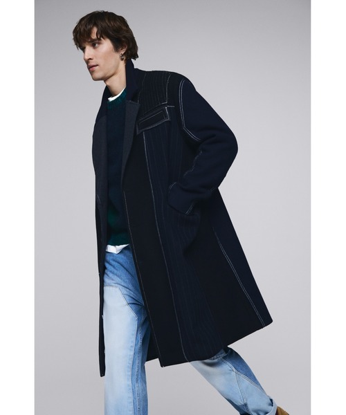 Desigual（デシグアル） pコート ピーコート ストライプ柄のロング