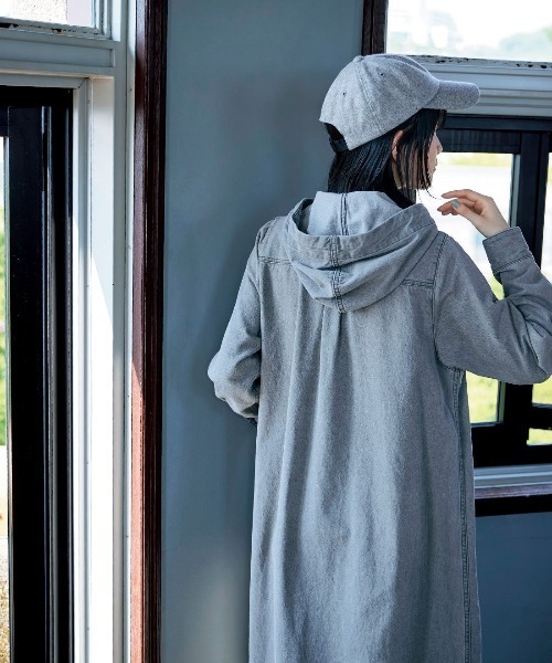 Sunny clouds（サニークラウズ） ワンピース ブラックデニムのパーカー