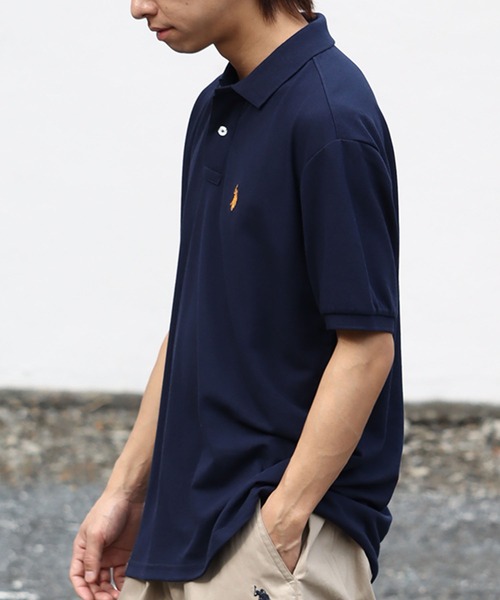 「U.S. POLO ASSN.」 半袖ポロシャツ LL ネイビー メンズ_画像8
