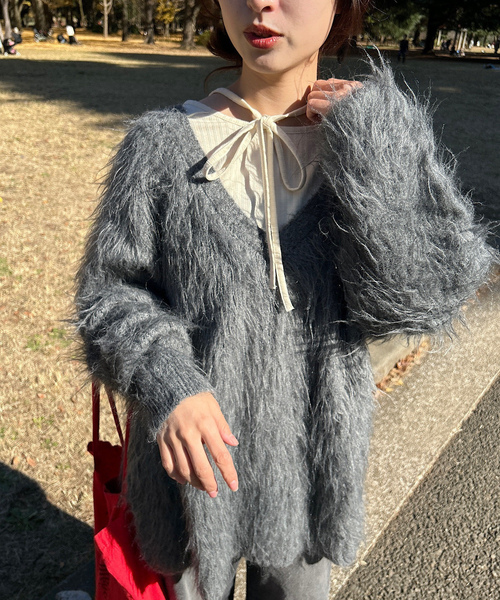 アキアカネ グレー ニットセーター 長袖 Kastane（カスタネ）｜ニット