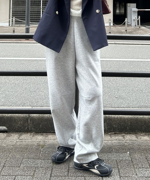 ニッセン（nissen） ワイドパンツ スウェットパンツ ジャージ 「低身長