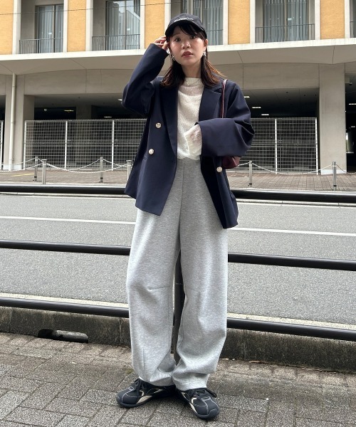 ニッセン（nissen） ワイドパンツ スウェットパンツ ジャージ 「低身長