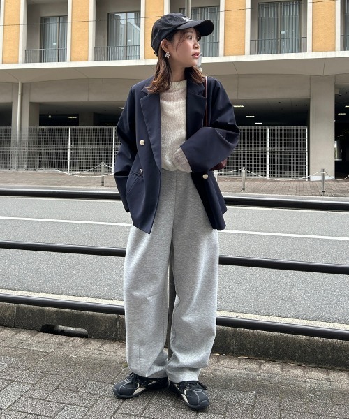 ニッセン（nissen） ワイドパンツ スウェットパンツ ジャージ 「低身長