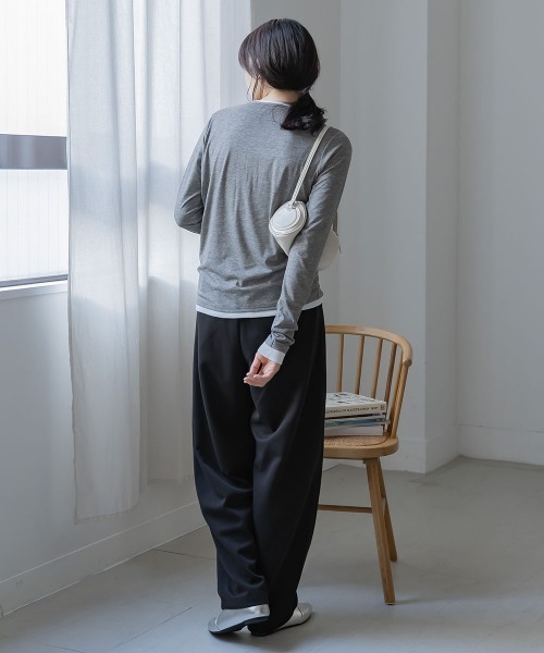 ニッセン（nissen） ワイドパンツ スウェットパンツ ジャージ 「低身長
