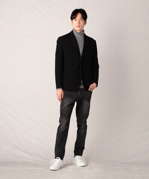 「COMME CA MEN」 タートルネックニット M ダークブラウン メンズ_画像3