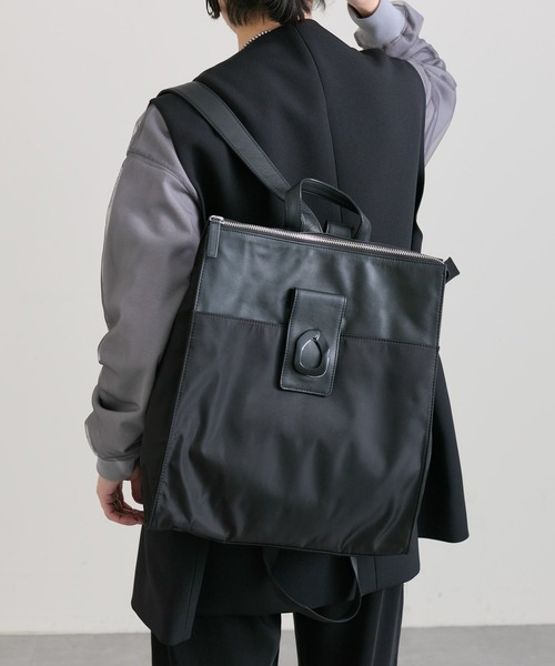 【新品未使用】ear PAPILLONNER レザーリュック ear PAPILLONNER（イア パピヨネ） リュック FREE ブラック レディース