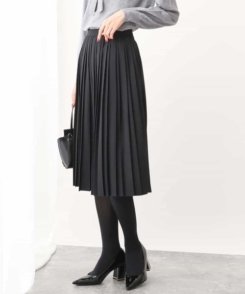 「OFUON」 プリーツスカート 36 ブラック レディース_画像2