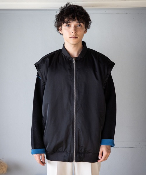 「RAGEBLUE」 ナイロンブルゾン LARGE ブラック メンズ_画像4
